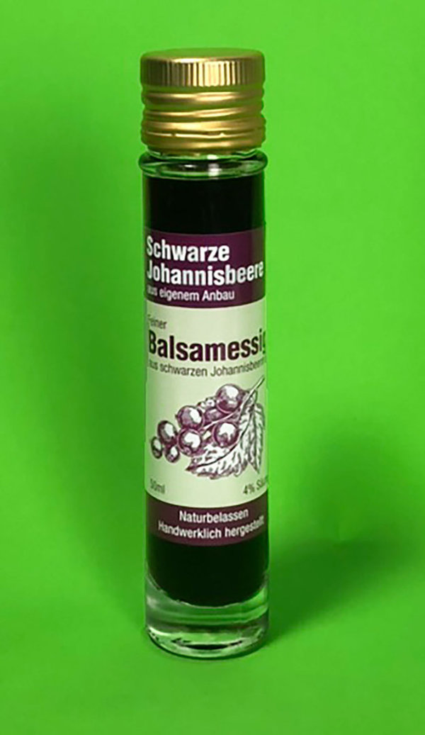 Schwarze Johannisbeere Balsamessig 50 ml Flasche